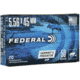 Federal Premium American Eagle 5.56x45mm NATO 55 Grain Jacketed Hollow Point Brass Cased Centerfire Rifle Ammo, 20 Rounds, AE556G
