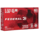 Federal Champion 5.56x45 55 Grain Jacketed Soft Point Brass Case Rifle Ammo, 20 Rounds, 556A