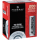 Federal Premium Champion Training Aluminum Pistol Ammo, .40 S&amp;W, Full Metal Jacket, 180 grain, 200 Rounds, CAL40180200