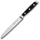 FELIX Tomato Knife, 9.25in Overall, 5in, Satin Finish Serrated X50CrMoV15 Stainless Blade, Black Plastic Handle, 813113