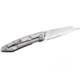 RUIKE P831 Folding Knife, 3.35in, 14C28N Stainless Steel, Sheepsfoot, Plain Blade, Silver, P831-SF
