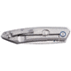 RUIKE P831 Folding Knife, 3.35in, 14C28N Stainless Steel, Sheepsfoot, Plain Blade, Silver, P831-SF