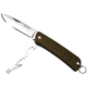 RUIKE S21 Multifunction Knife, 2.1in, 14C28N Stainless Steel, Clip Point, Plain Blade, Brown, S21-N