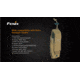 Fenix Tasmanian Tiger Flashlight Holster w/Adjustable Velcro Strap,Khaki TT-HOLSTER-KHAKI
