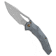 Ferrum Forge Ferrum Forge Gavko Spinner Frame Lock Knife Blue Facets Ti 3.5" Stonewash, Blue, CPM 20CV, adult, BHQ-68683