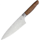 Ferrum Reserve Chef's Knife Kitchen Knives, 13.13in Overall, 8in Satin High Carbon SS Blade, Reclaimed Hardwood Handle, SS Bolster, RSRV-CHEF-0800