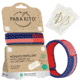 Parakito Mosquito Repellent Wristband w/ 2 Refills Patriot, USA Flag, One Size, LPTWB3G116