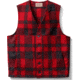 Filson Mackinaw Wool Vest - Alaska Fit - Mens, RedBlack, 34, 11010055-RedBlack-34