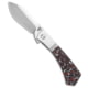 Finch Stray Dog Folding Knife, 3.25in, Bohler N690, Clip Point Blade, Carbon Fiber, Black/Gray/Red/White Handle, Black/Gray/Red/White/Gray, 7.50 inch, BHQ-212869