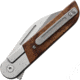 Fin Reciprocity Mkuruti Folding Knife, 4in Closed, 3in, Satin 154CM Stainless Blade, Mkuruti Wood Handle, RP203