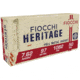 Fiocchi Heritage 7.62 Nagant 97 Grain FMJ Brass Centerfire Rifle Ammo, 50 Rounds, 762A