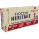 Fiocchi Heritage 9x21 IMI 123 Grain FMJTC Brass Case Pistol Ammo, 50 Rounds, 9X21