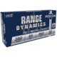 Fiocchi Range Dynamics .380 ACP 95 Grain FMJ Brass Case Pistol Ammo, 50 Rounds, 380AP