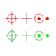 Firefield Red/Green Reflex Red Dot Sight, Black - FF13004