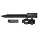 Firefield Rifle Bayonet with Barrel Mount, 6 in, Stainless Steel, Straight Edge, Black, FF77001, EDEMO1