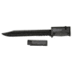 Firefield Rifle Bayonet with Barrel Mount, 6 in, Stainless Steel, Straight Edge, Black, FF77001, EDEMO1