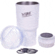 Fireside Outdoor Vibe Tumbler with/ Water-Resistant Bluetooth Speaker, White, 28oz, VIBE-28-WHT