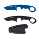 First Edge HR-1 Kit Tanto Serrated Edge Fixed Blade Knife, Blue Trainer, Sheath, Black, 4881