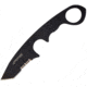 First Edge HR-1 Ryan Fixed Blade Knife Hoover Tanto Serrated, Elmax Black Oxide Blade, Black, Tanto Full Size, 4055