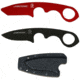 First Edge HR-2 Kit Droppoint Fine Edge Fixed Blade Knife, Trainer, Sheath, Red/Black, 4886