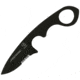 First Edge HR-2 Ryan Hoover Droppoint Serrated  Fixed Blade Knife, Elmax Oxide Blade, Black, Droppoint Medium Size, 4355