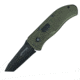 First Edge Hrk Tanto Fixed Blade Knife Fine Edge, Elmax Black Oxide Blade, Coarse Green, 11050-BLG