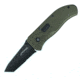 First Edge Hrk Tanto Fixed Blade Knife Serrated Edge, Elmax Black Oxide Blade, Coarse Green, 11055-BLG