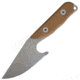 First Edge Stingray Fixed Blade Knife Fine Edge, Elmax Bead Blast Blade, Coarse Tan, 11140-BBT