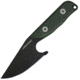 First Edge Stingray Fixed Blade Knife Fine Edge, Elmax Black Oxide Blade, Coarse Green, 11140-BLG
