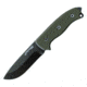 First Edge Survival Fixed Blade Knife Fine Edge, Elmax Black Oxide Blade, Coarse Green, 5050-BLG