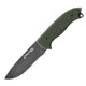 First Edge Tactical Fixed Blade Skinner Fine Edge, Elmax Black Oxide Blade, Coarse Green, 6050-BLG