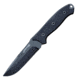 First Edge Thruster Field Fixed Blade Knife Fine Edge, Elmax Black Oxide Blade, Coarse Black, 15150-BLB