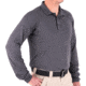 First Tactical Mens Performance Long Sleeve Polo T-Shirt, Asphalt, 2XL, 111503-015-XXL-EMB