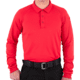 First Tactical Performance Long Sleeve Polo - Mens, Red, Small, 111503-400-S