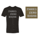 First Tactical Three Zero Eight T-Shirt - Men's, Extra Large, Military Green, 112527-474-XL