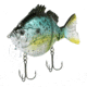 Fish Lab Bio-Gill 3 Piece Hard Wake Bait, Floating Action, VMC Hooks, Black Crappie, 5in, 1-5/8oz, BGW-5-BC