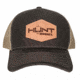 Fish Monkey Hunt Genuine Leather Applique Hat, Brown/Khaki, One size, HM802-BRKH