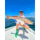 Fish Monkey Mini Crew Guide Series Socks, Lime, L, SM225-LME-L