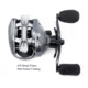 Fitzgerald Fishing VLD10 Reels, 7.2 Gear, Left Hand, Silver, VLD10-721-L