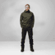 Fjallraven Abisko Grid Fleece Hoodie - Mens, Deep Forest, Small, F12600228-662FR-S