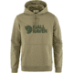 Fjallraven Logo Hoodie - Mens, Light Olive, Extra Large, F84144-622-XL