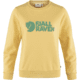Fjallraven Logo Sweater - Womens, Mais Yellow, Medium, F84143-133-M