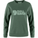 Fjallraven Logo Sweater - Womens, Extra Small, Deep Patina/Misty Green, F84143-679-674-XS
