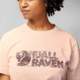 Fjallraven Lush Logo T-Shirt - Womens, Chalk Rose, Extra Large, F14600165-302-XL