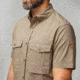 Fjallraven Ovik Air Stretch Short Sleeve Shirt - Mens, Suede Brown, Small, F12600213-244-S
