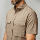 Fjallraven Ovik Air Stretch Short Sleeve Shirt - Mens, Suede Brown, Small, F12600213-244-S