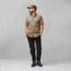 Fjallraven Ovik Air Stretch Short Sleeve Shirt - Mens, Suede Brown, Small, F12600213-244-S