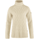 Fjallraven Ovik Cable Knit Roller Neck - Womens, Chalk White, Large, F84793-113-L