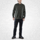 Fjallraven Ovik Re-Wool Shirt Long Sleeve - Mens, Dark Grey-Olive, Small, F81885-030-630-S