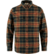 Fjallraven Ovik Twill Shirt - Mens, Autumn Leaf/Dark Navy, Medium, F81478-215-555-M